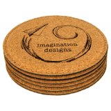 4" Round Laserable Leatherette Coaster - Everlasting Etchings, LLC