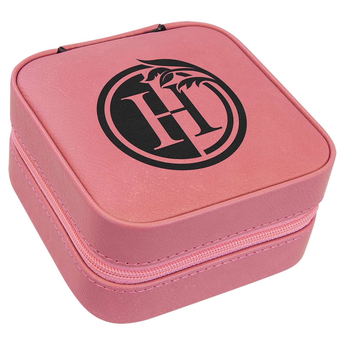 4" X 4" Laserable Leatherette Travel Jewelry Box - Everlasting Etchings, LLC