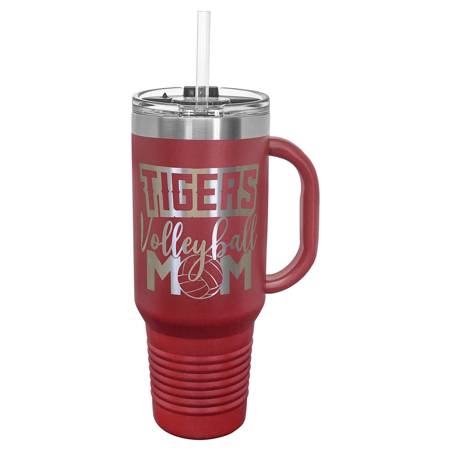 40 oz.Travel Mug with Handle, Straw Included - Everlasting Etchings, LLC