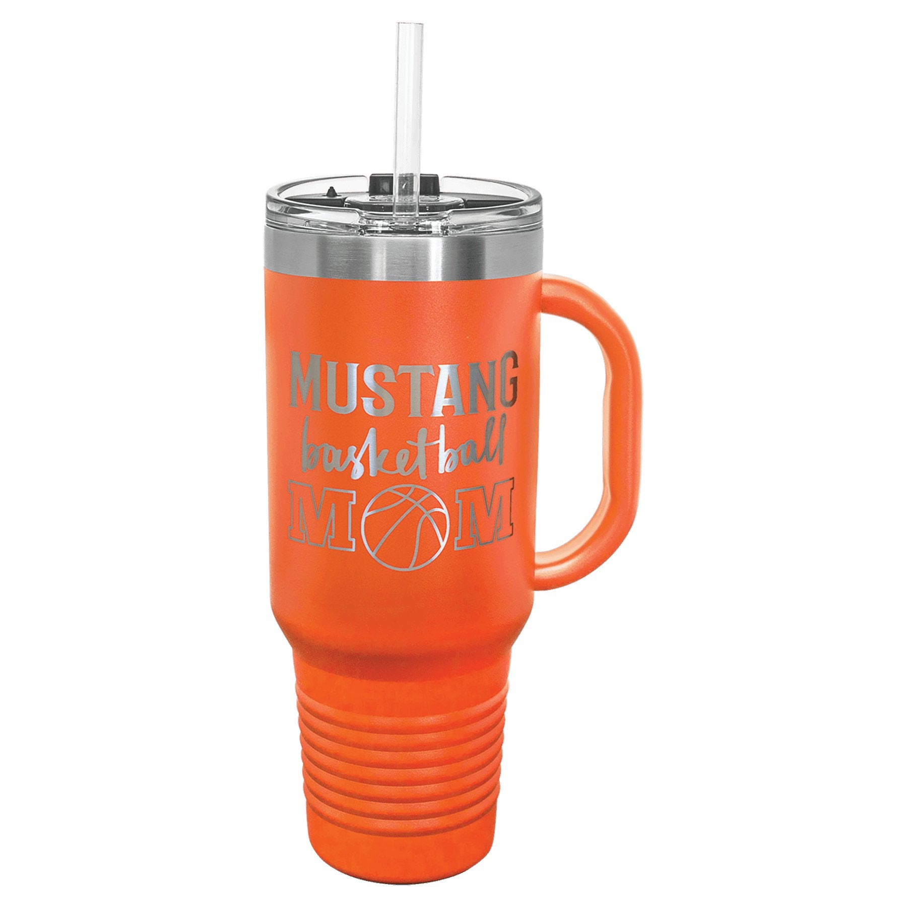 40 oz.Travel Mug with Handle, Straw Included - Everlasting Etchings, LLC