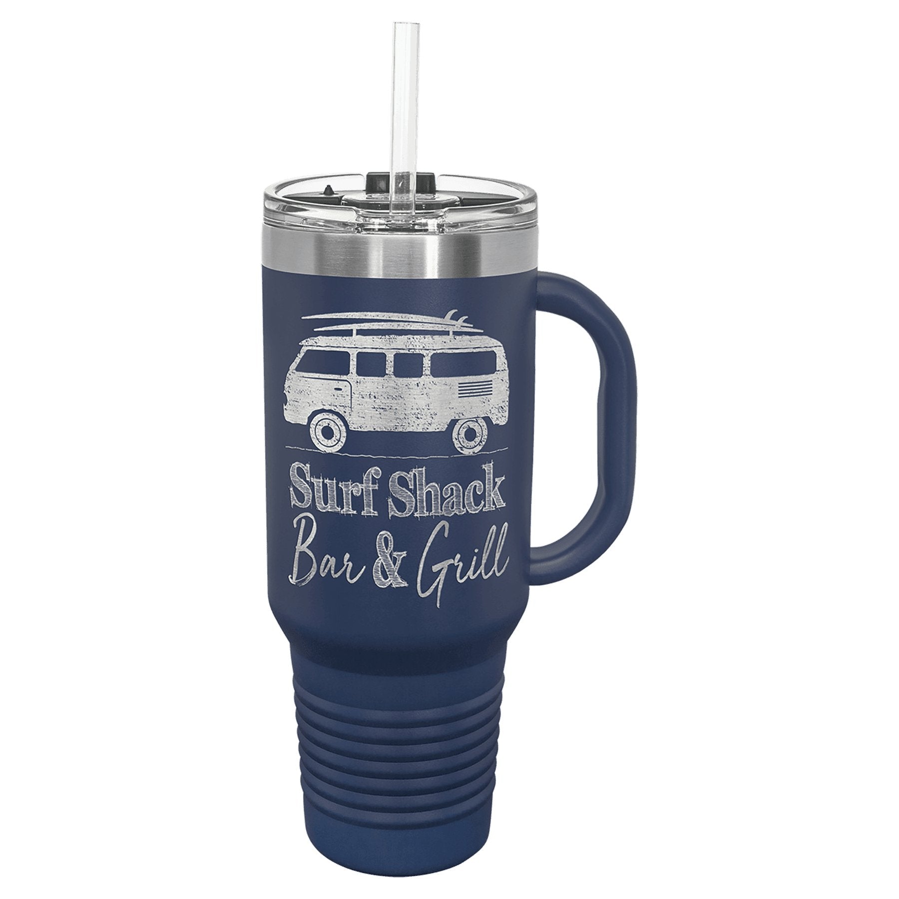 40 oz.Travel Mug with Handle, Straw Included - Everlasting Etchings, LLC