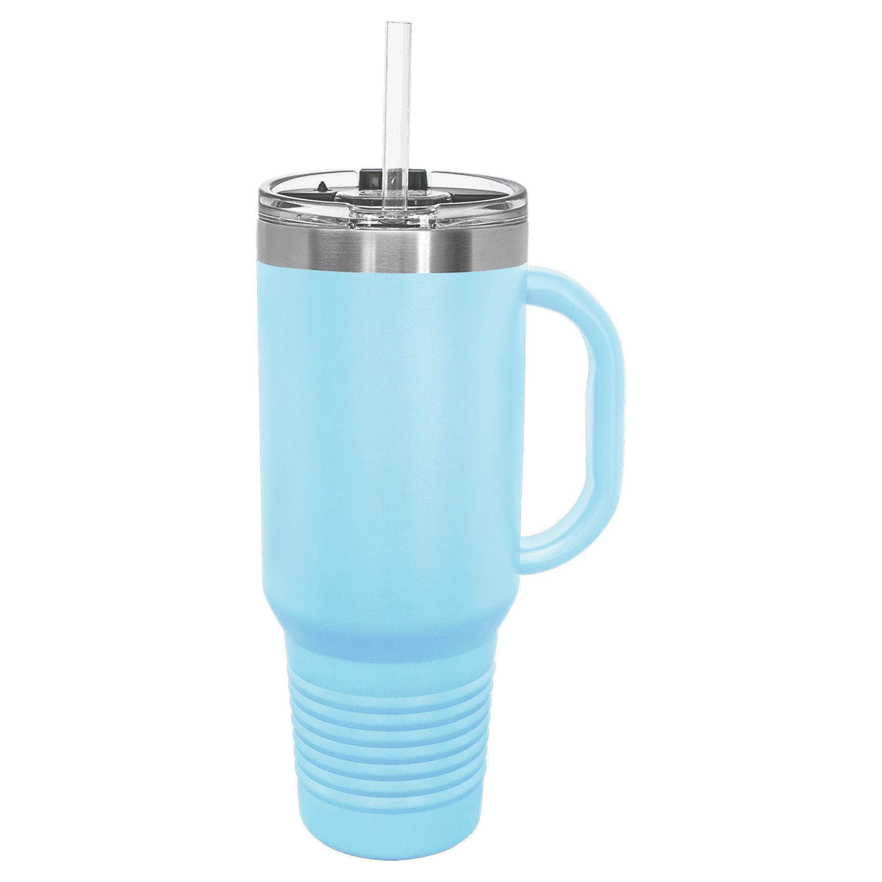 40 oz.Travel Mug with Handle, Straw Included - Everlasting Etchings, LLC