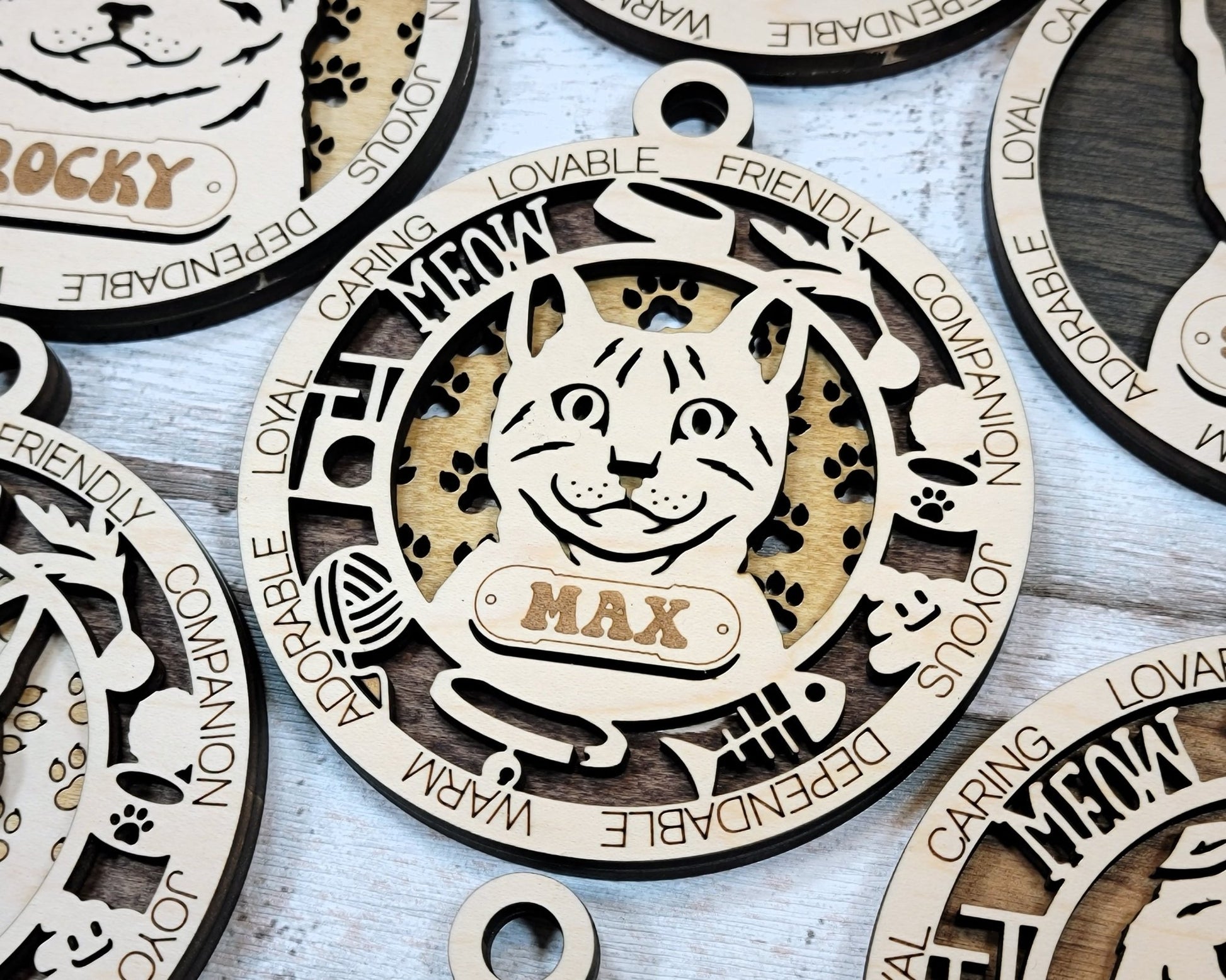 Adorable Cat Breed Ornaments - Everlasting Etchings, LLC