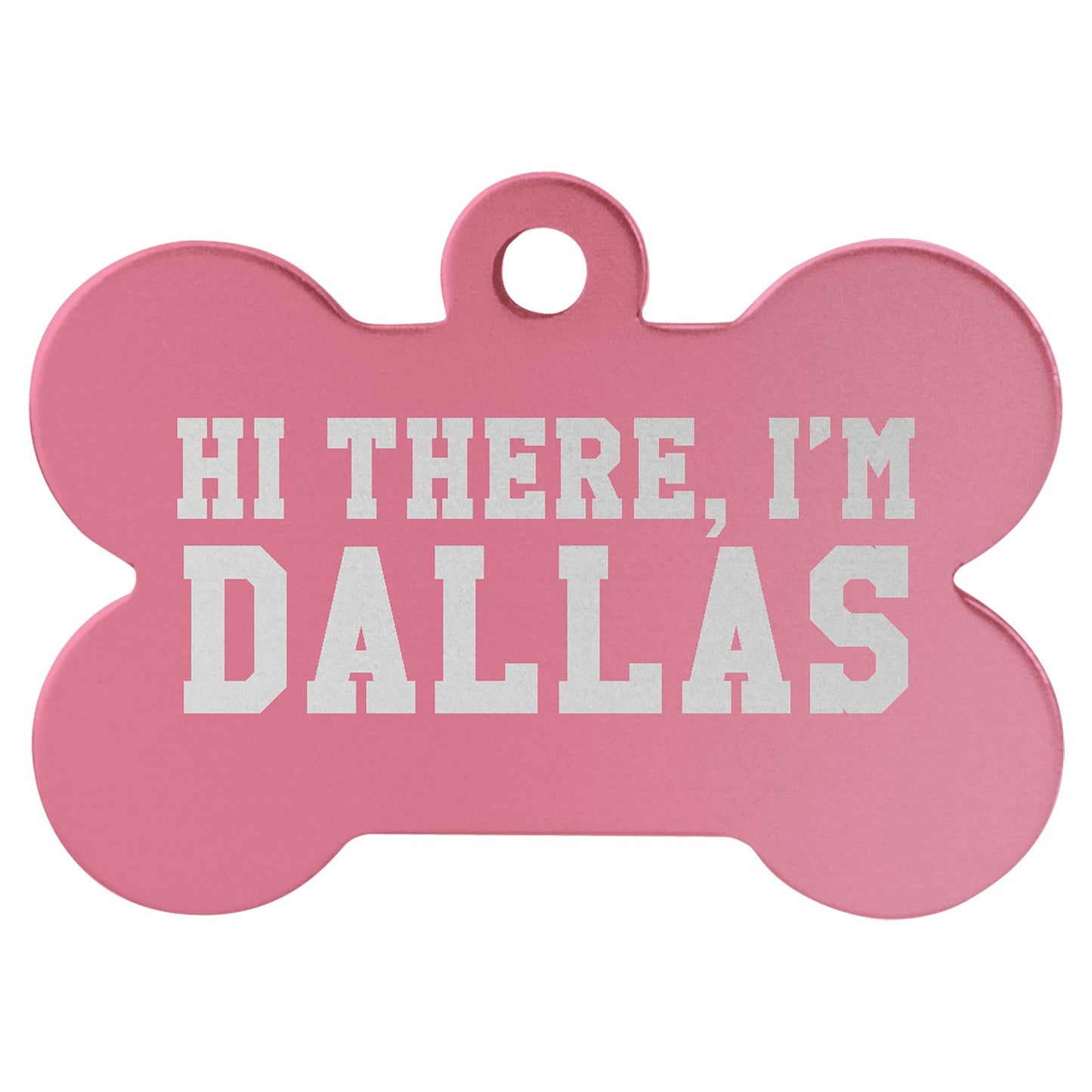 Aluminum Bone Pet Tag - Everlasting Etchings, LLC