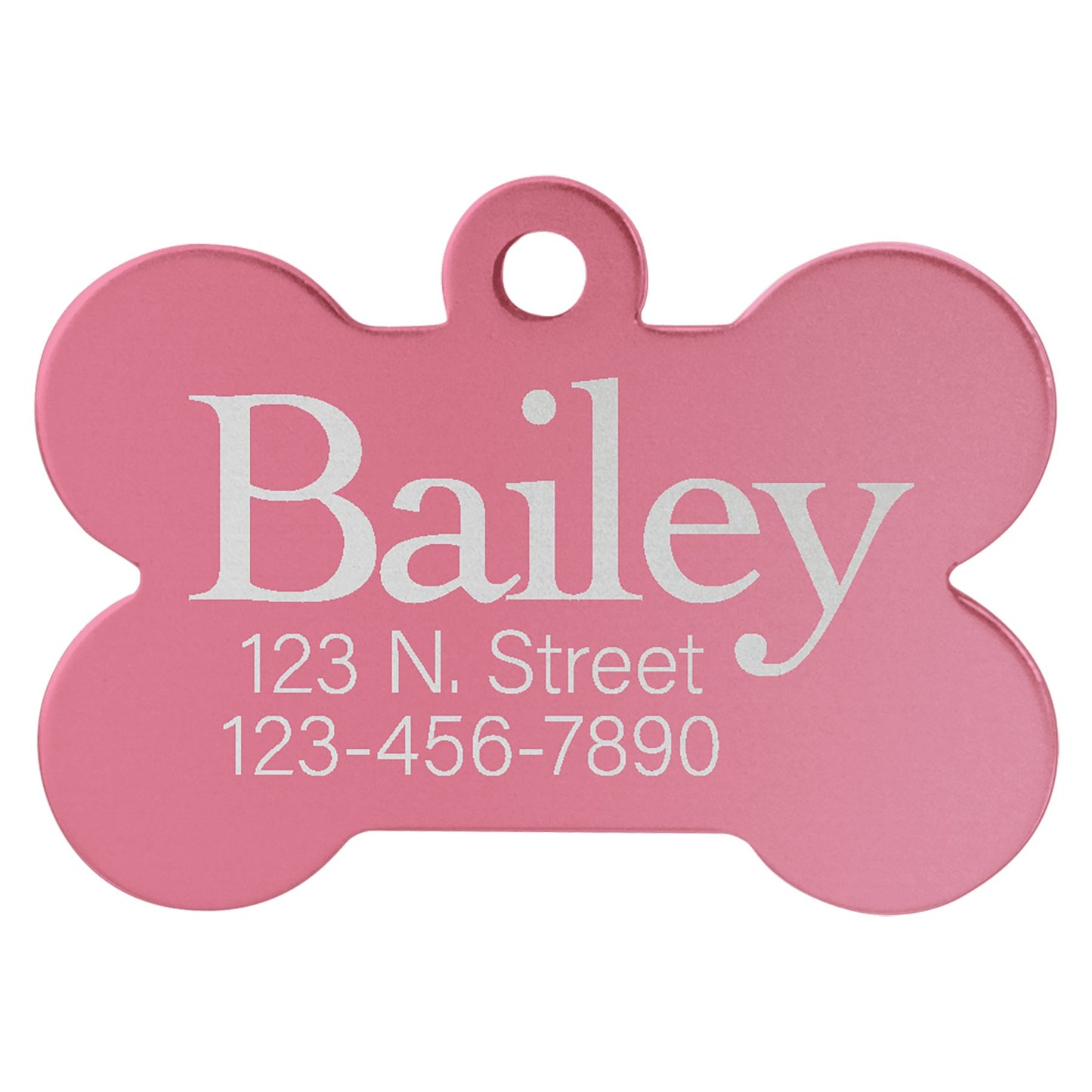 Aluminum Bone Pet Tag - Everlasting Etchings, LLC