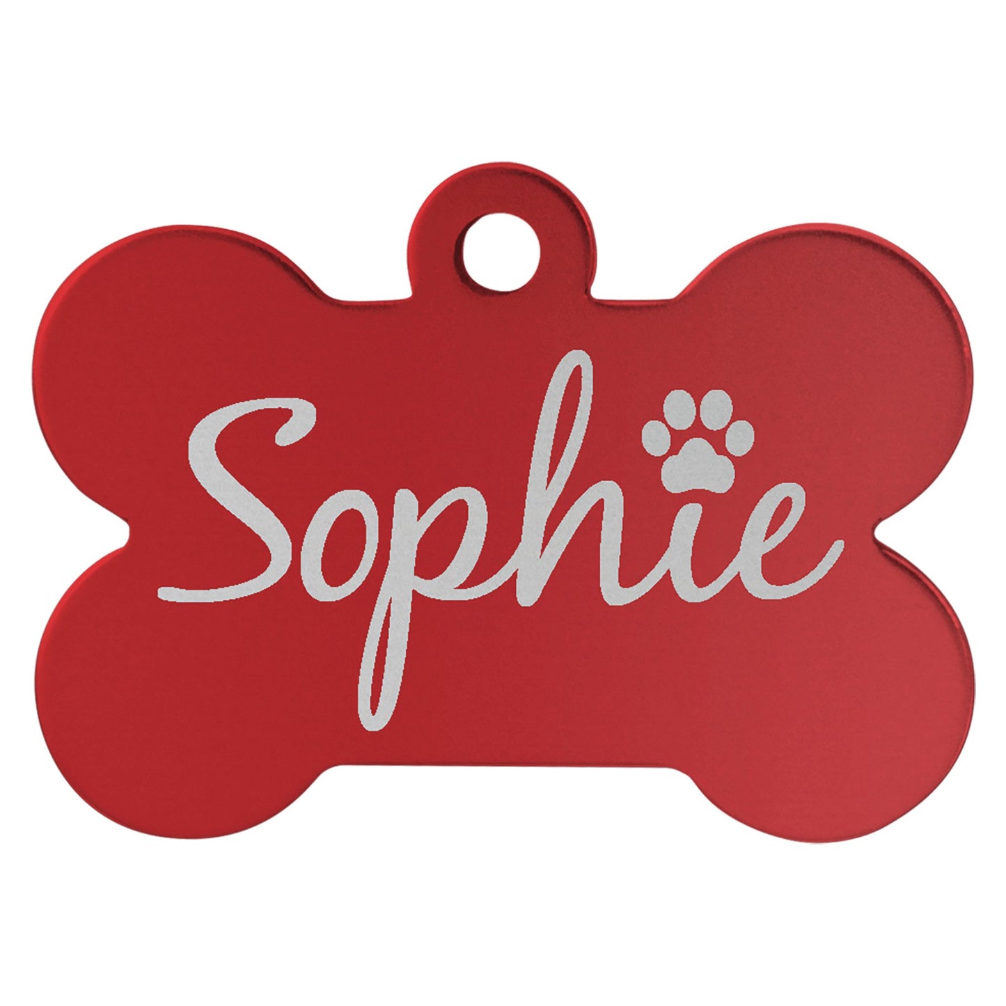 Aluminum Bone Pet Tag - Everlasting Etchings, LLC