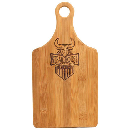 Bamboo Paddle Shape Cutting Board - Everlasting Etchings, LLC