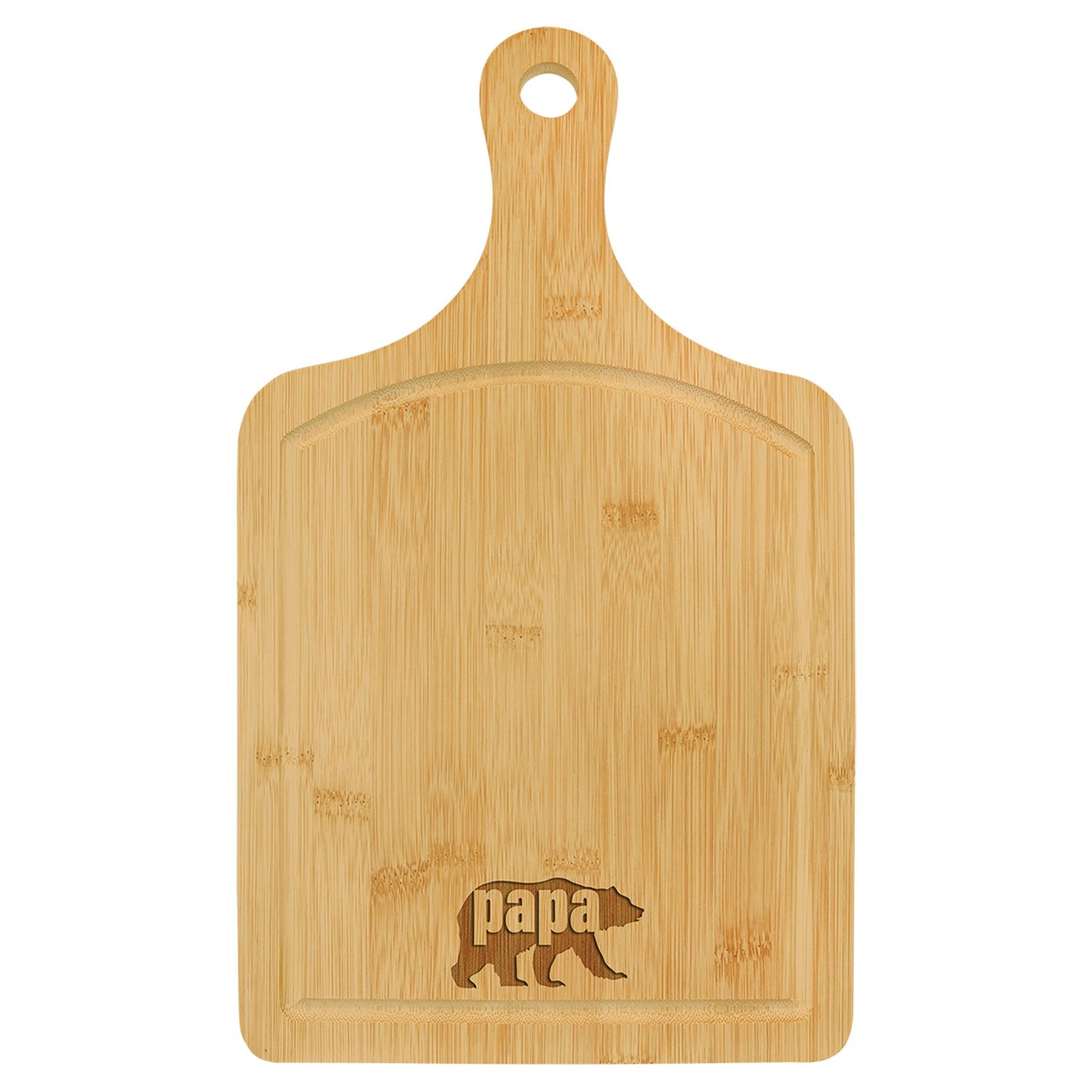 Bamboo Paddle Shape Cutting Board - Everlasting Etchings, LLC