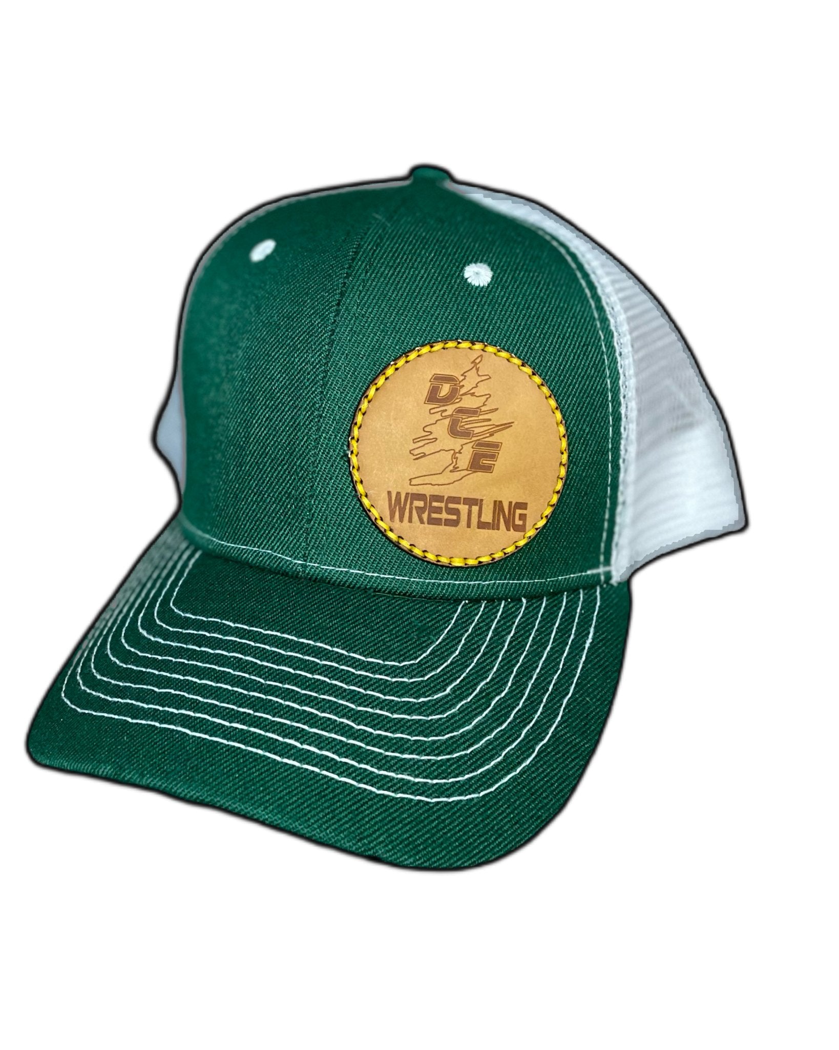 D.C. Everest Wrestling Leather Patch Hats - Everlasting Etchings, LLC