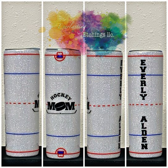 Hockey Mom Tumbler - Everlasting Etchings, LLC