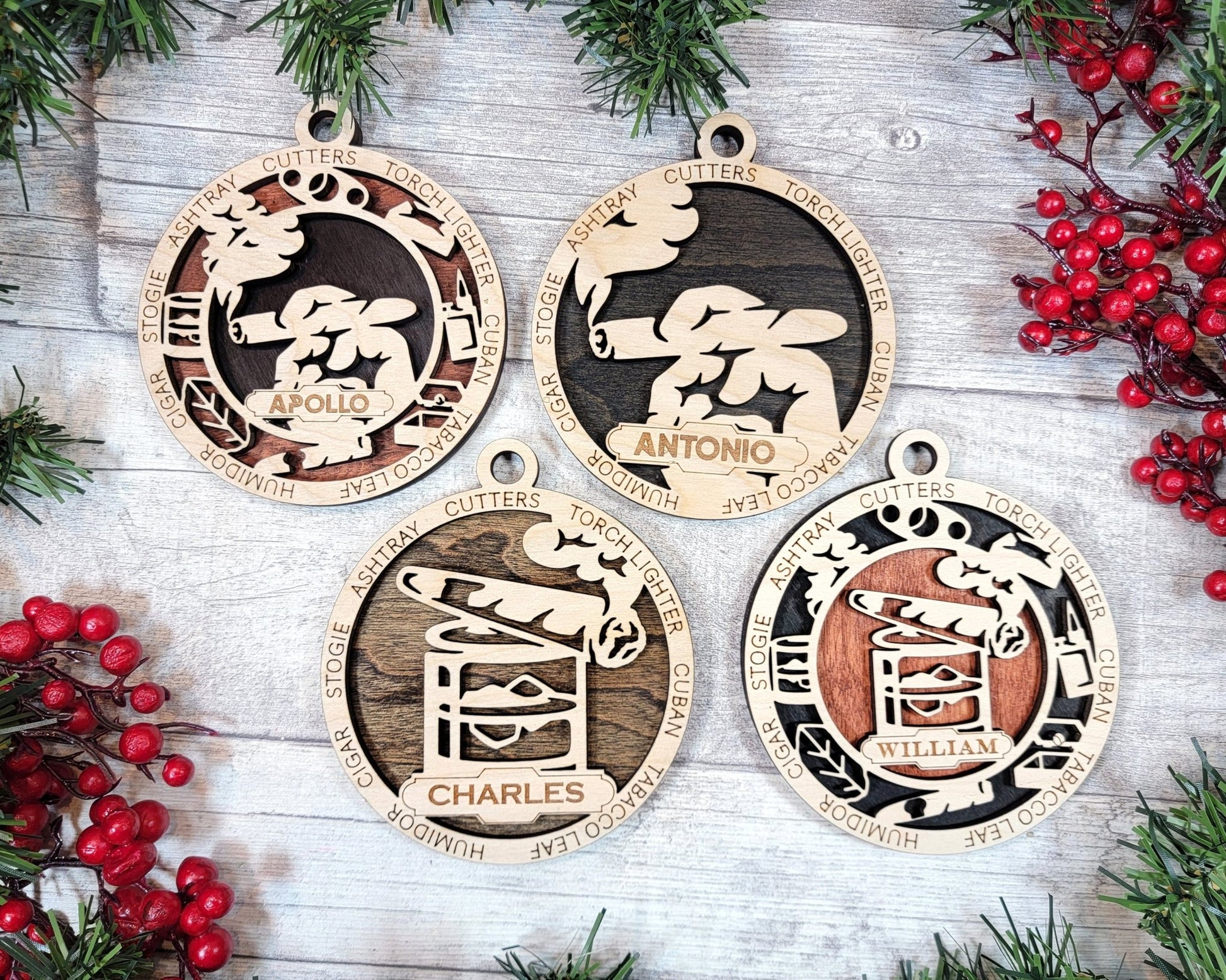 Jolly Good Time Ornaments - Everlasting Etchings, LLC