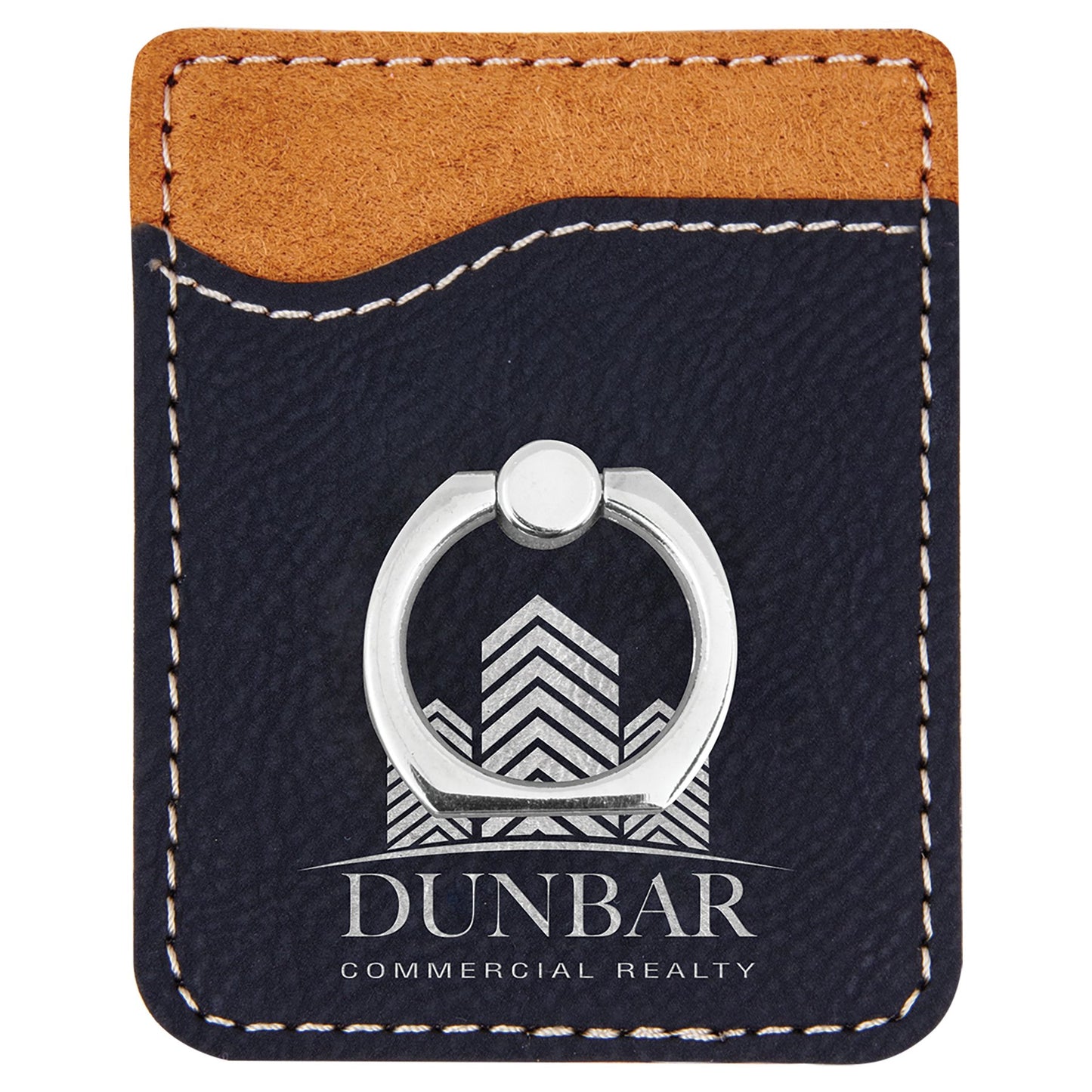 Leatherette Phone Wallet with Silver Ring - Everlasting Etchings, LLC