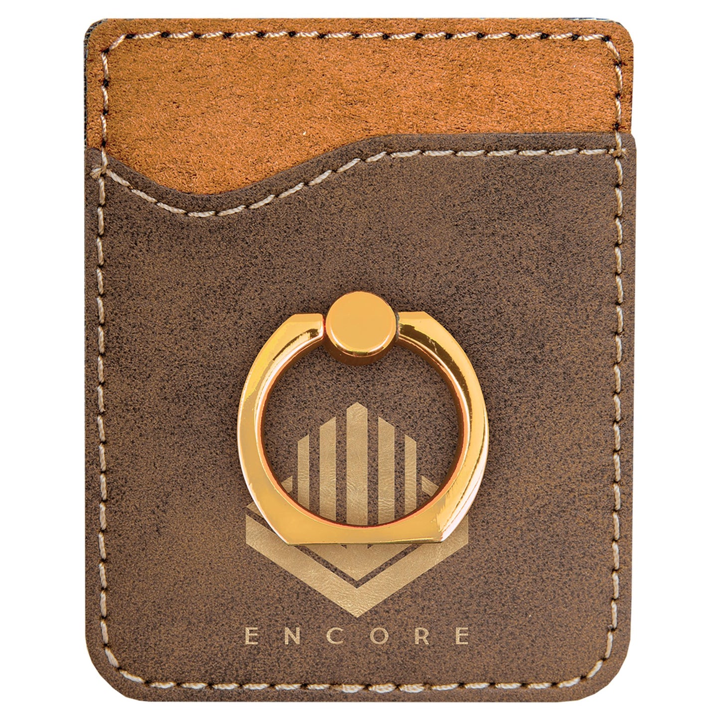 Leatherette Phone Wallet with Silver Ring - Everlasting Etchings, LLC