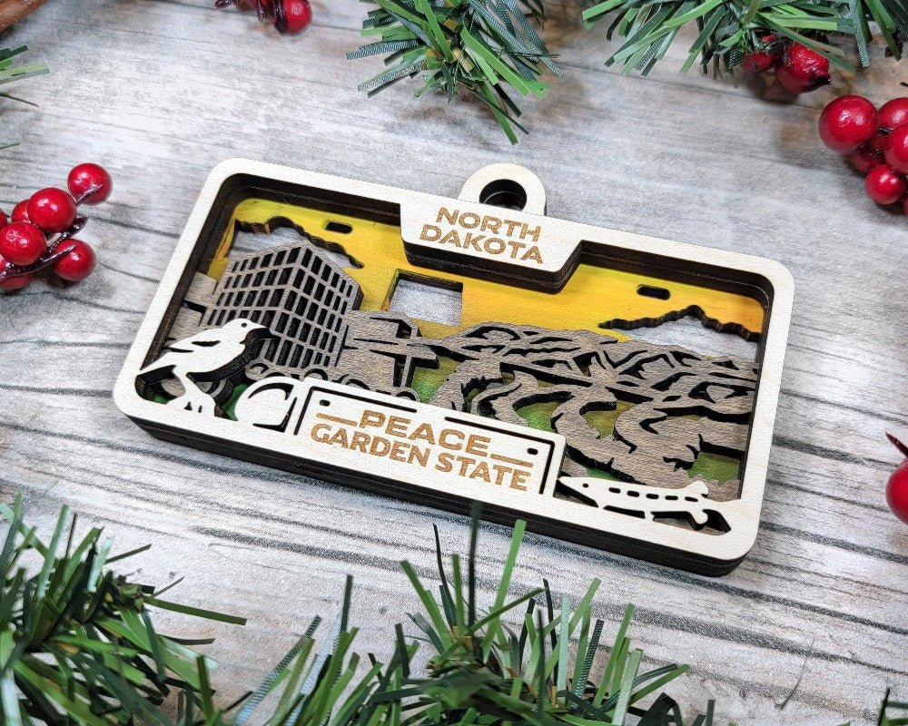 License Plate Ornaments - Everlasting Etchings, LLC