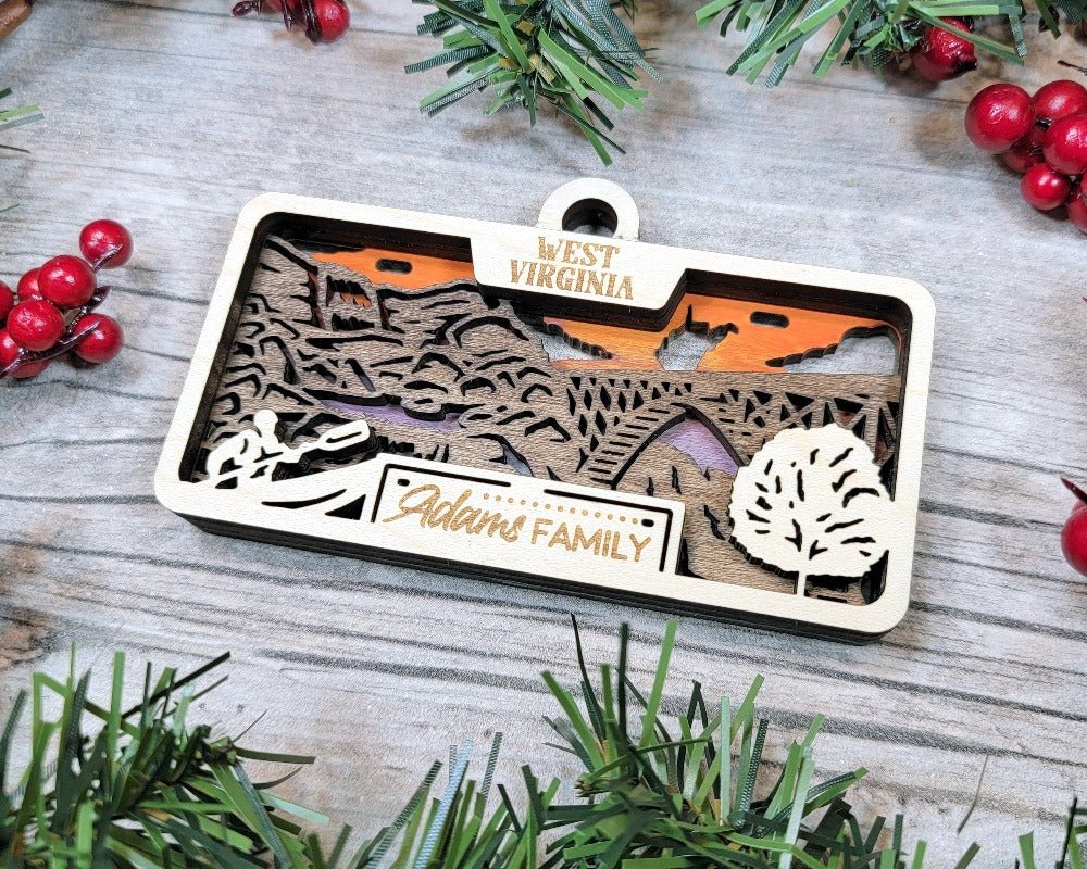 License Plate Ornaments - Everlasting Etchings, LLC