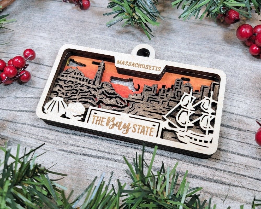 License Plate Ornaments - Everlasting Etchings, LLC