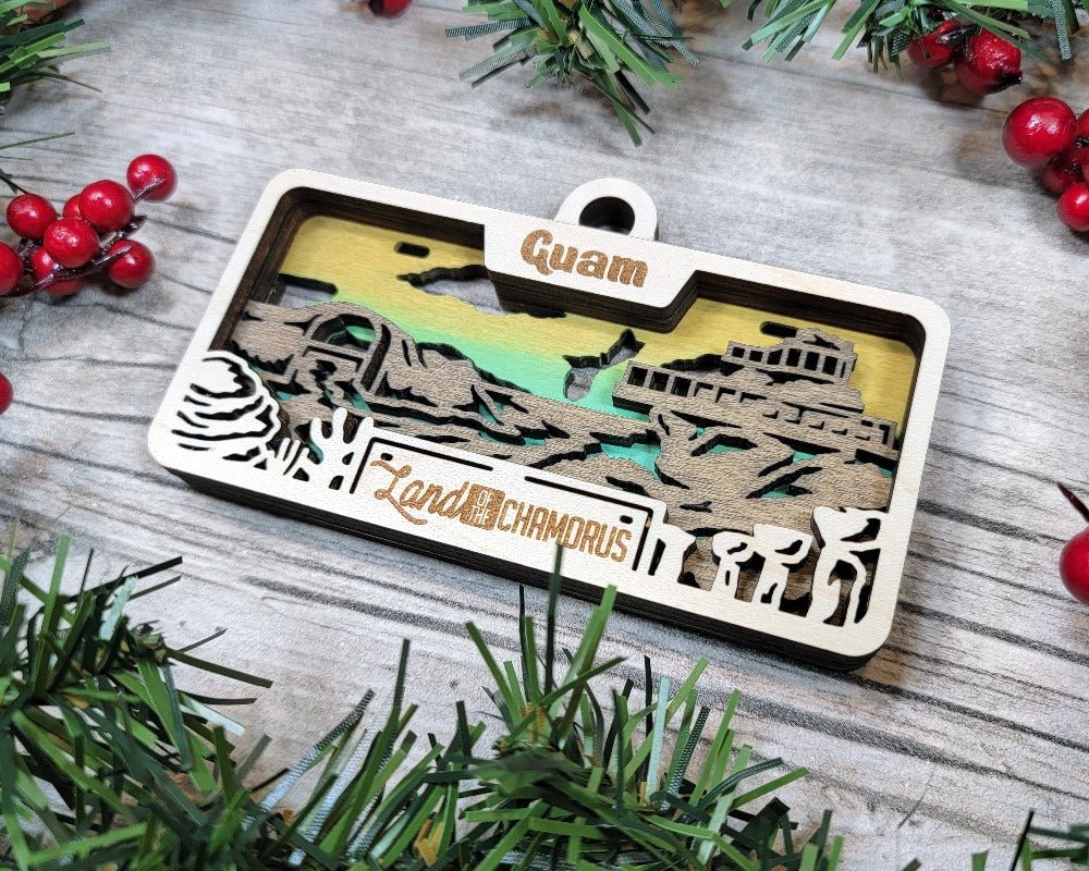 License Plate Ornaments - Everlasting Etchings, LLC