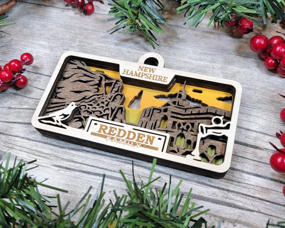 License Plate Ornaments - Everlasting Etchings, LLC