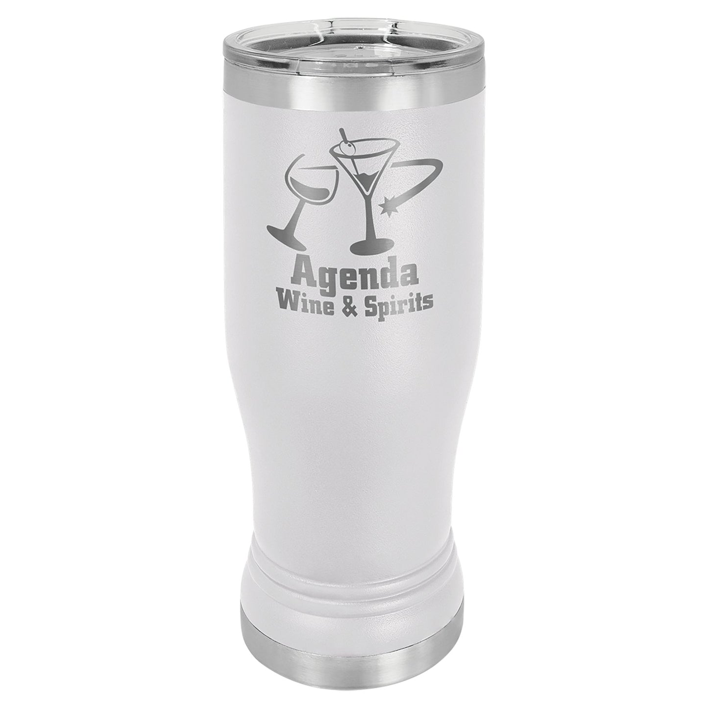 Pilsner Tumbler with Clear Lid - Everlasting Etchings, LLC