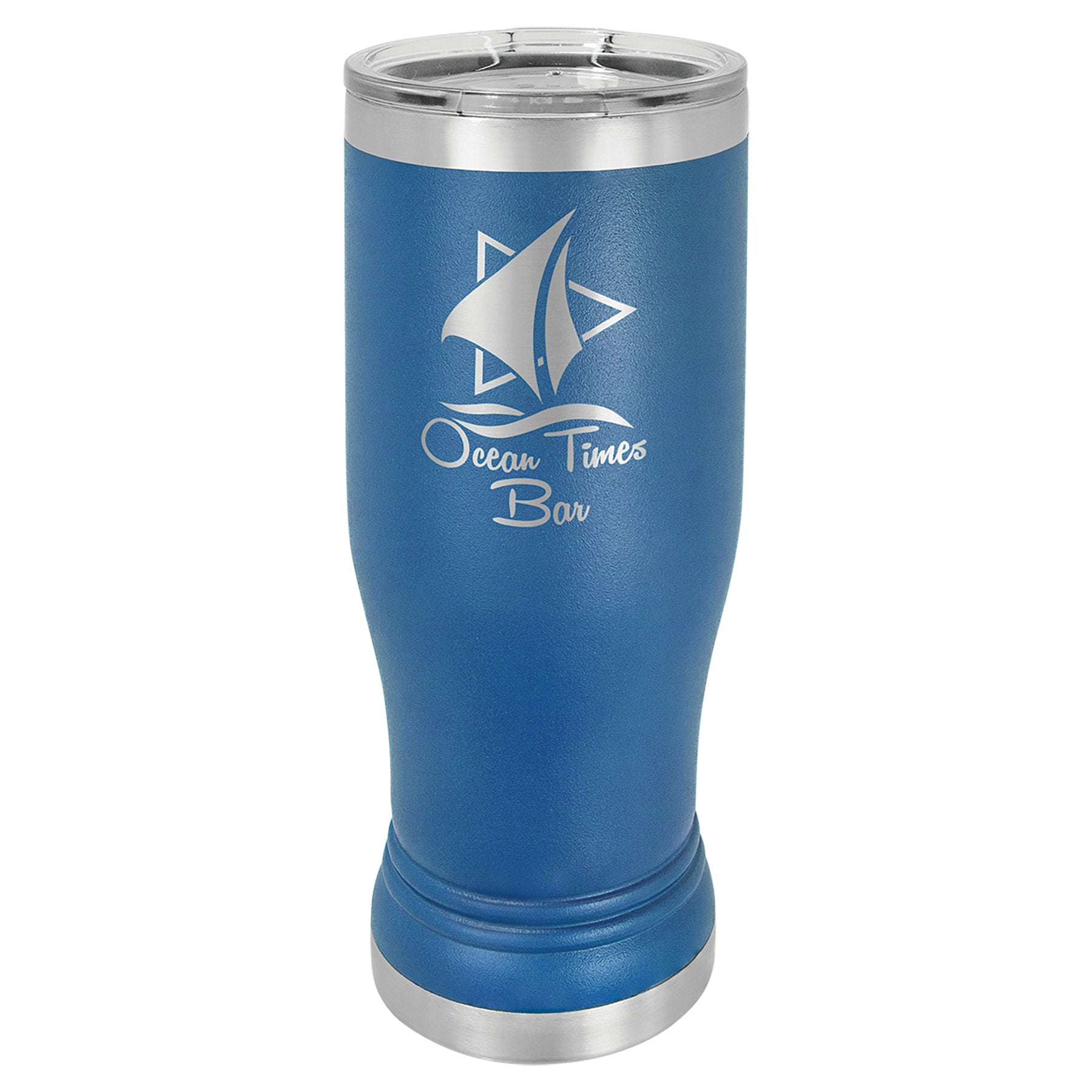 Pilsner Tumbler with Clear Lid - Everlasting Etchings, LLC