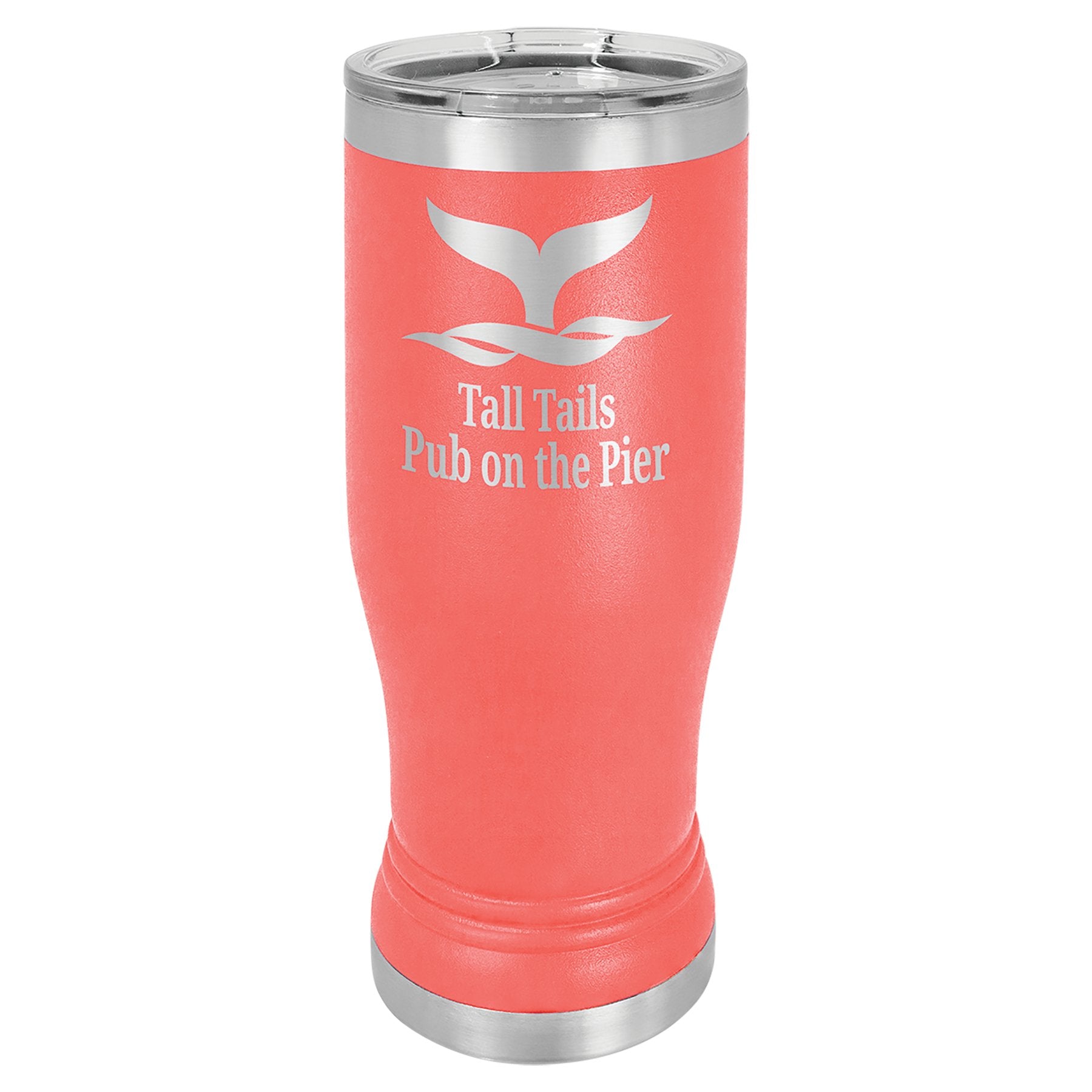 Pilsner Tumbler with Clear Lid - Everlasting Etchings, LLC