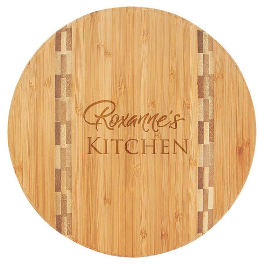 Round Bamboo Cutting Board - Everlasting Etchings, LLC