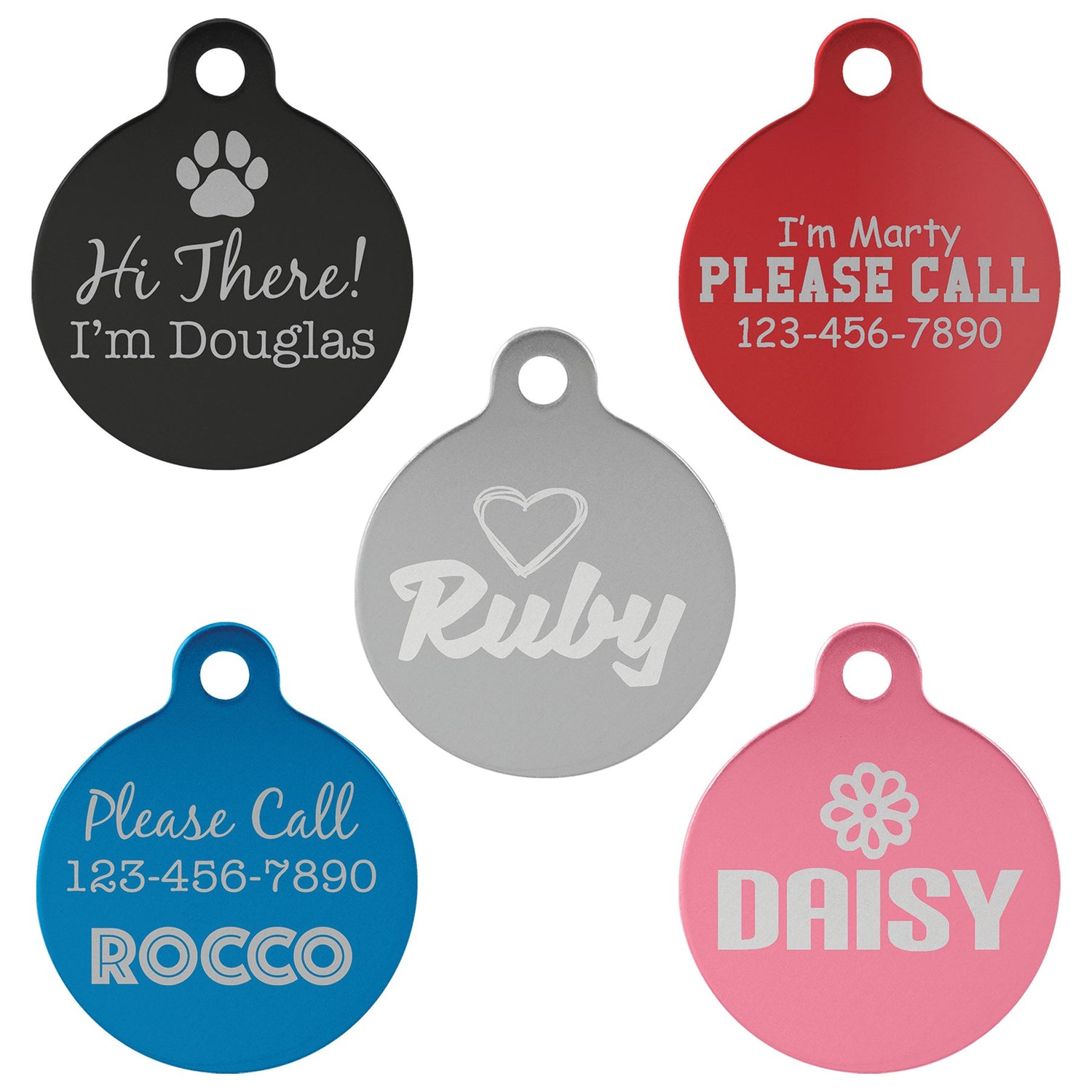 Round Pet Tags - Everlasting Etchings, LLC