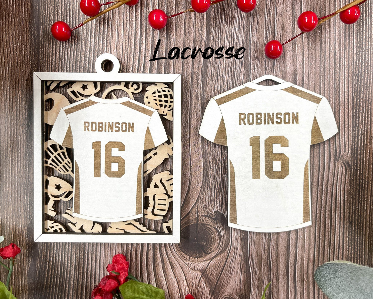 Sports Jersey Ornaments - Everlasting Etchings, LLC