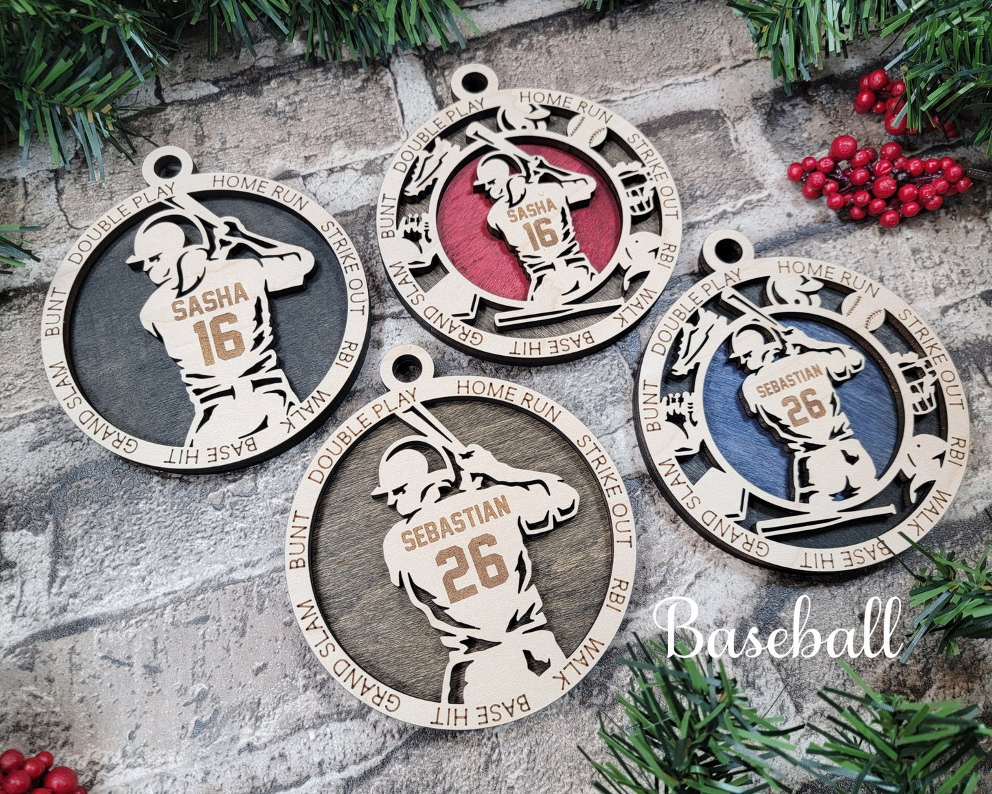 Sports Themed Ornaments - Everlasting Etchings, LLC