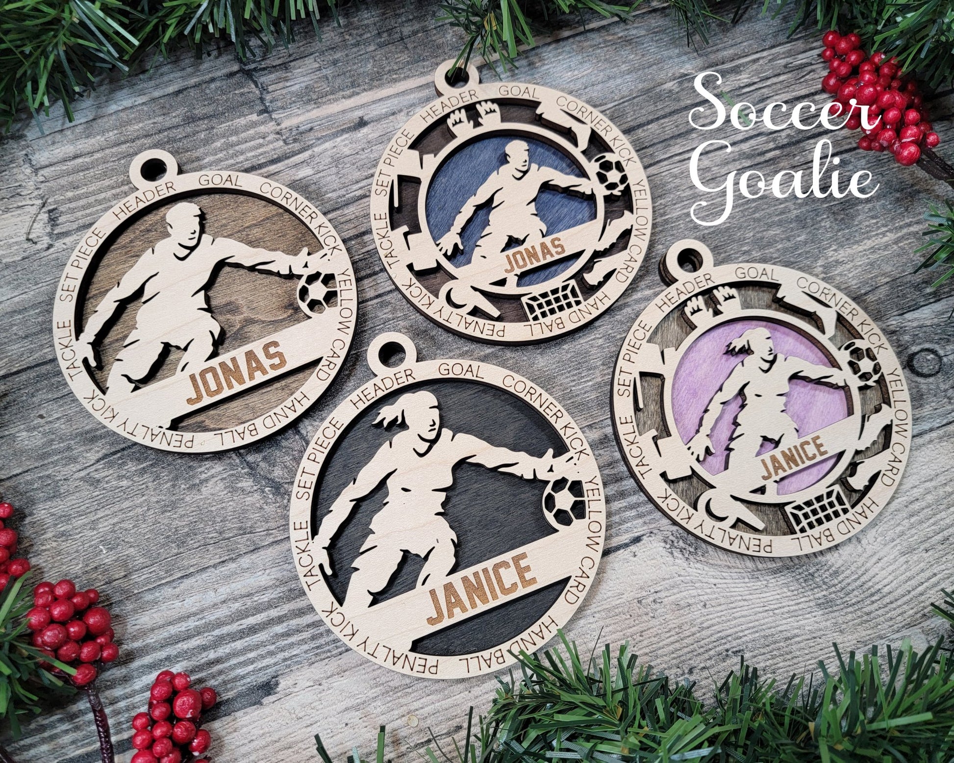 Sports Themed Ornaments - Everlasting Etchings, LLC