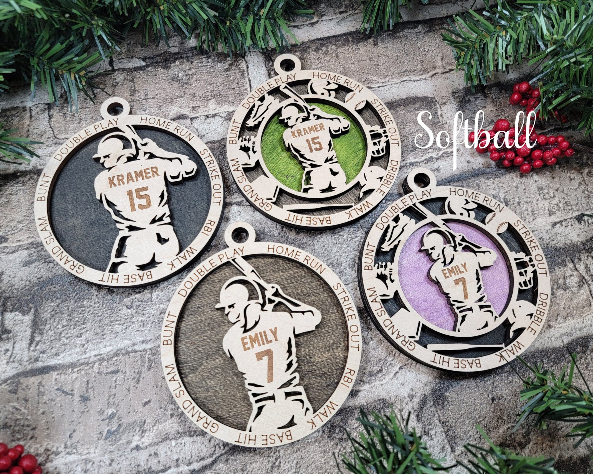 Sports Themed Ornaments - Everlasting Etchings, LLC