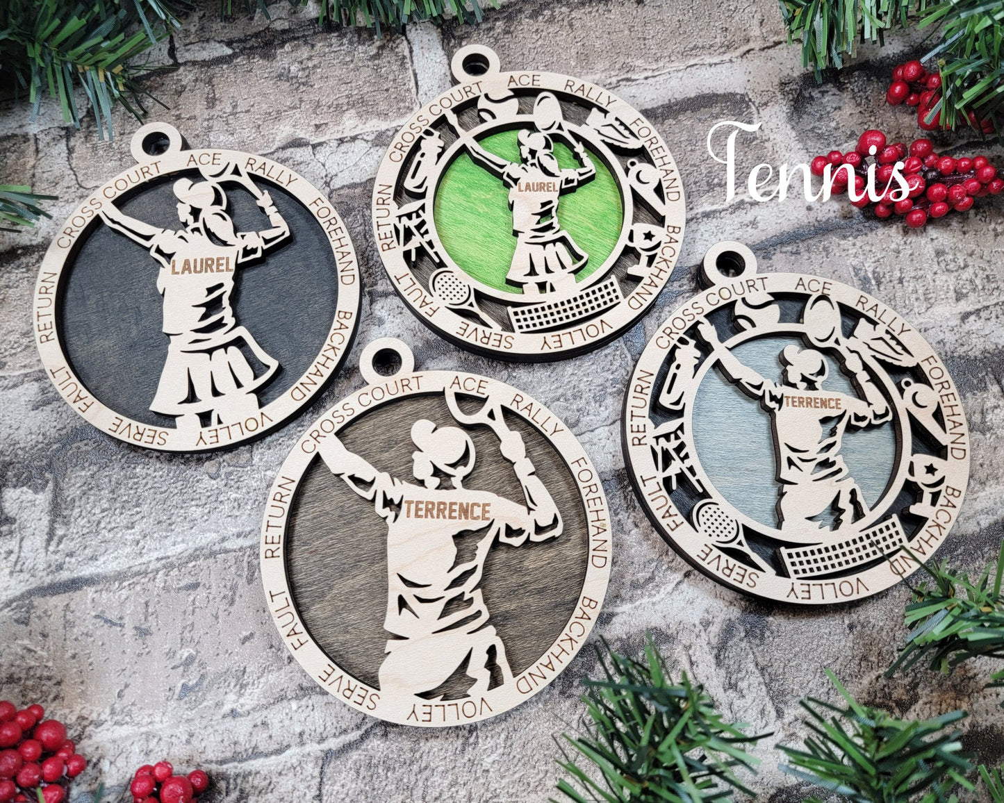 Sports Themed Ornaments - Everlasting Etchings, LLC