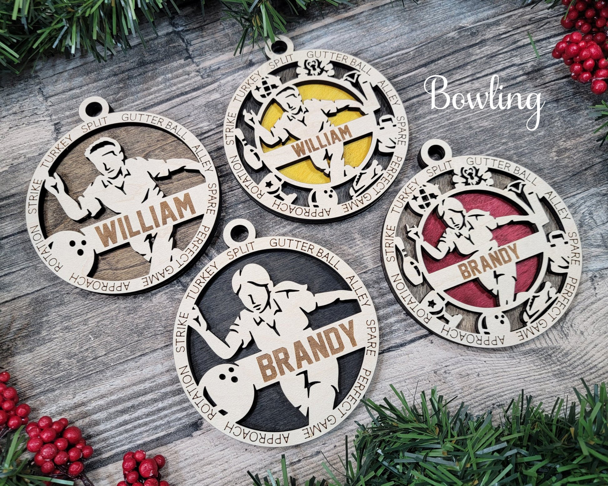 Sports Themed Ornaments - Everlasting Etchings, LLC