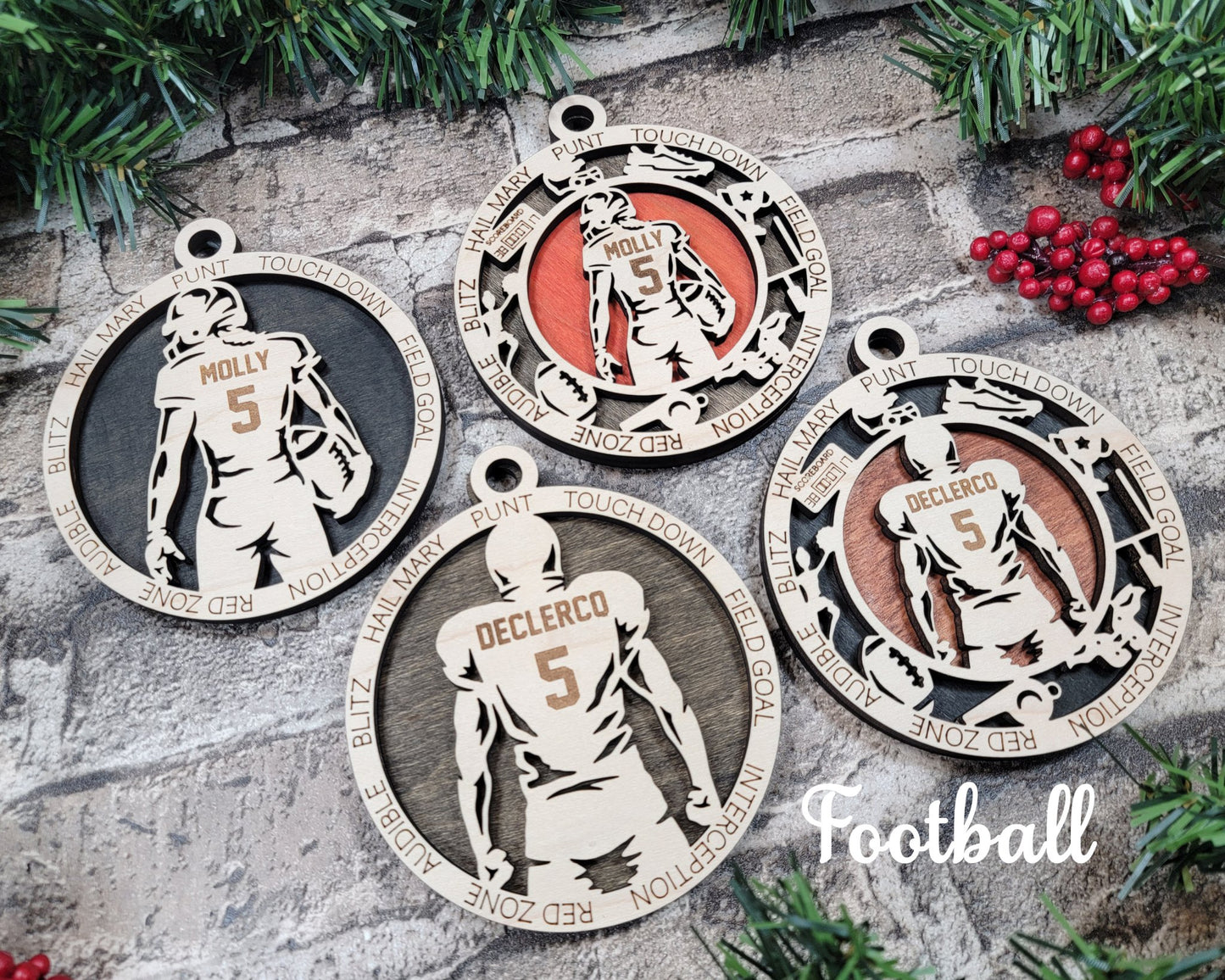 Sports Themed Ornaments - Everlasting Etchings, LLC