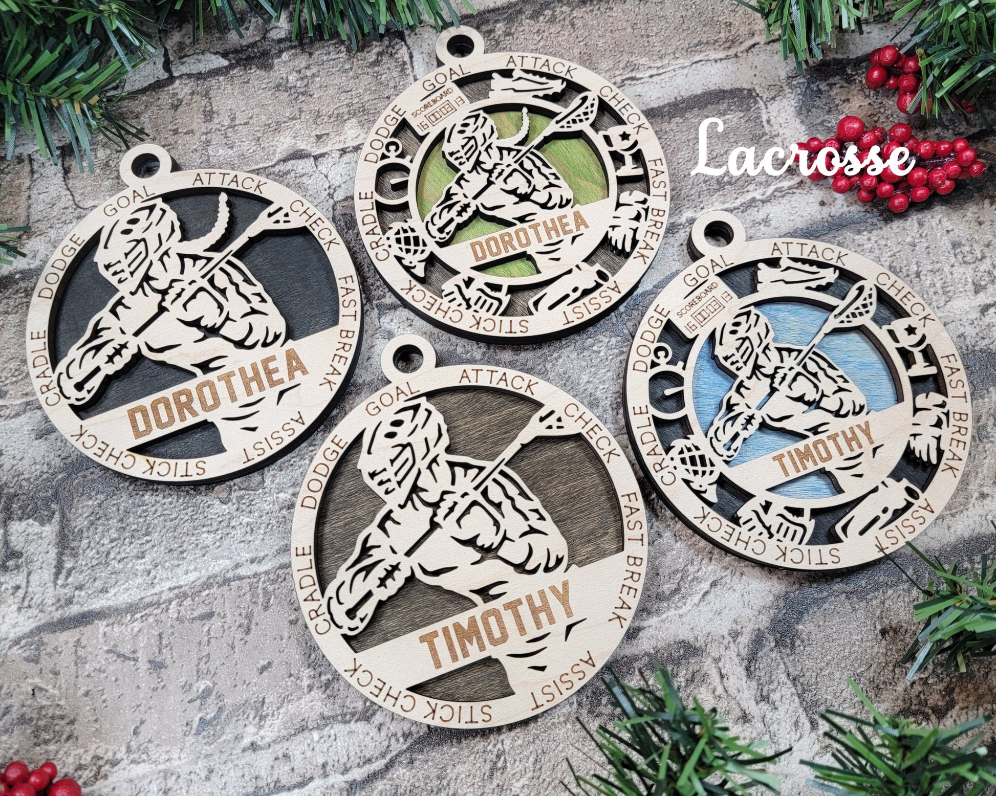 Sports Themed Ornaments - Everlasting Etchings, LLC