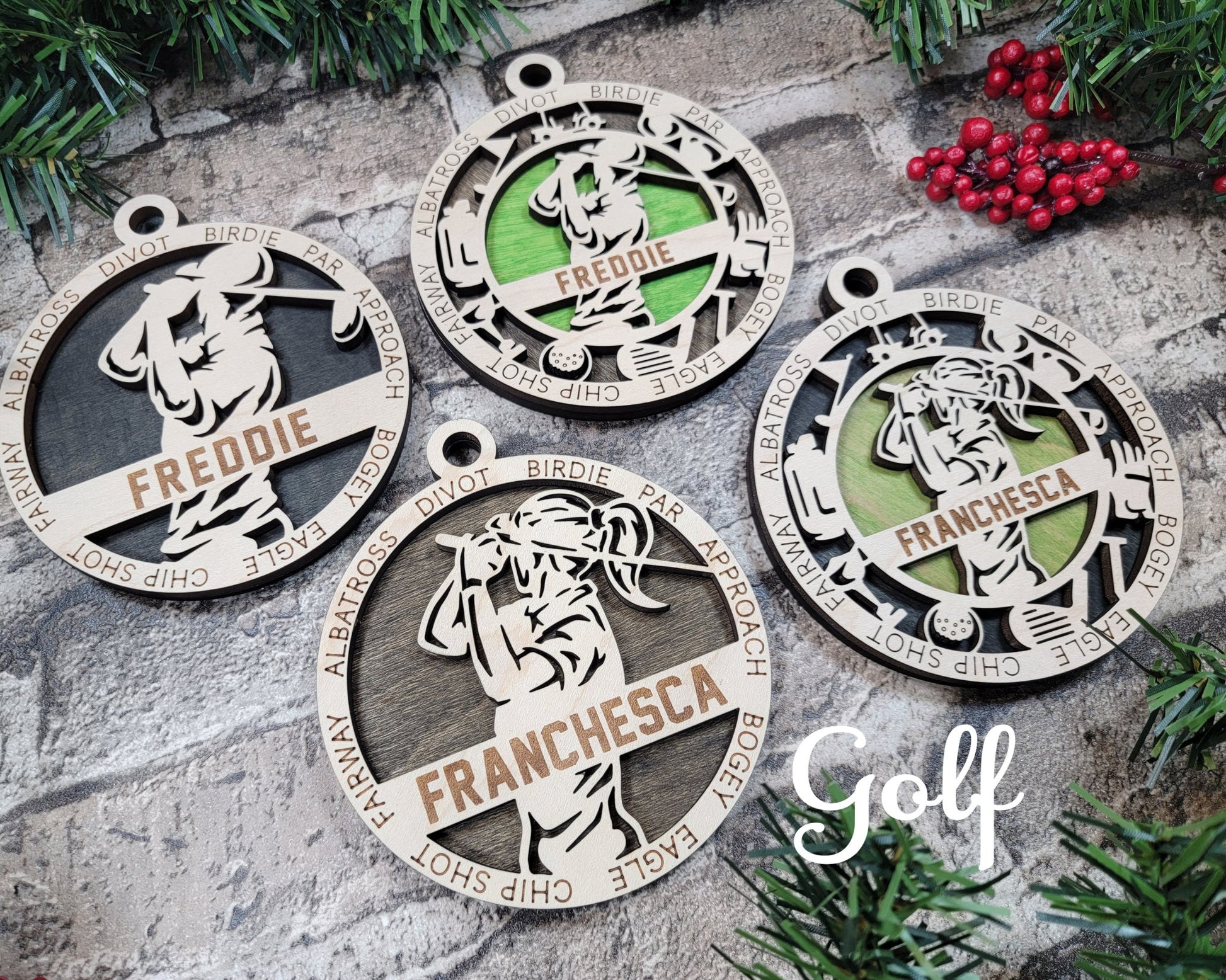 Sports Themed Ornaments - Everlasting Etchings, LLC