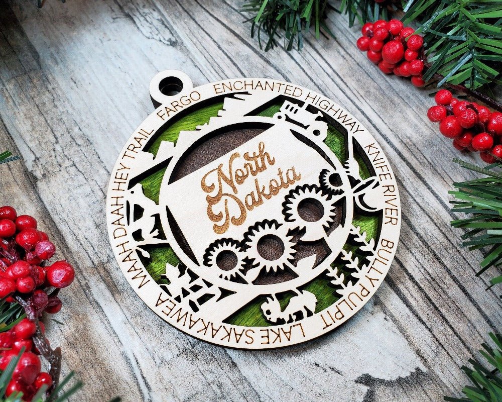 State and USA Ornaments - Everlasting Etchings, LLC