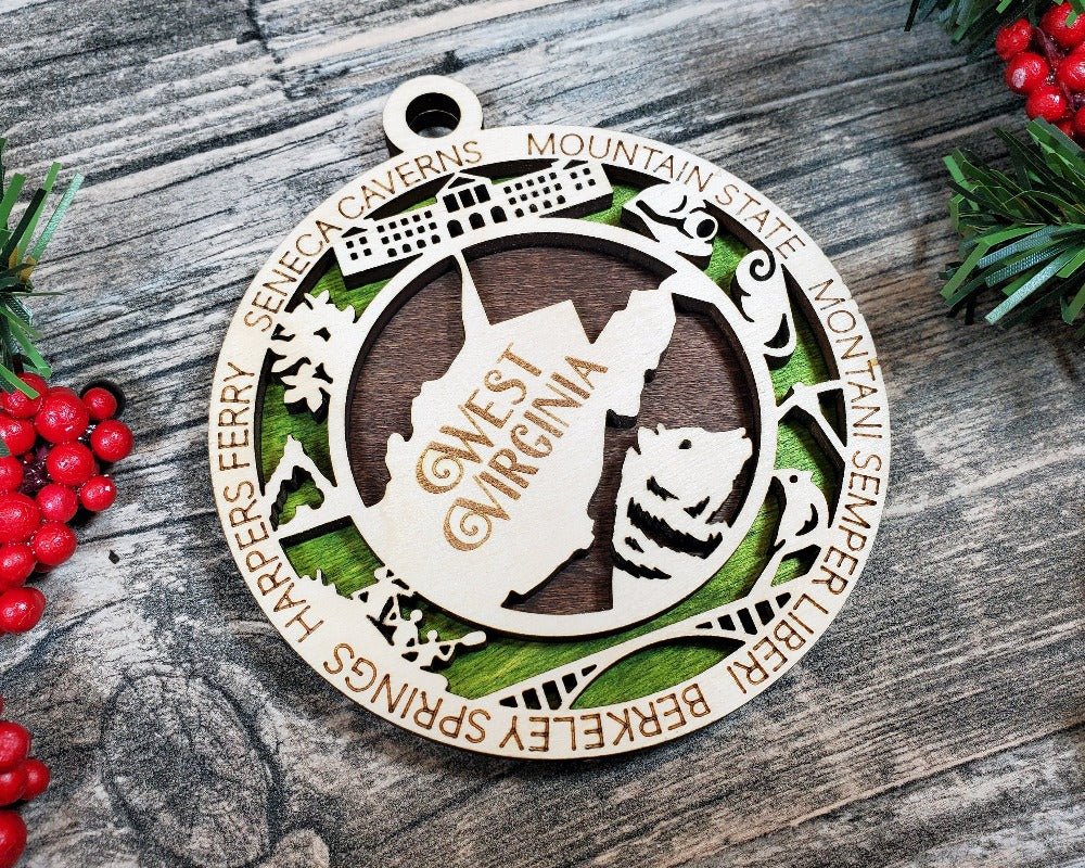 State and USA Ornaments - Everlasting Etchings, LLC