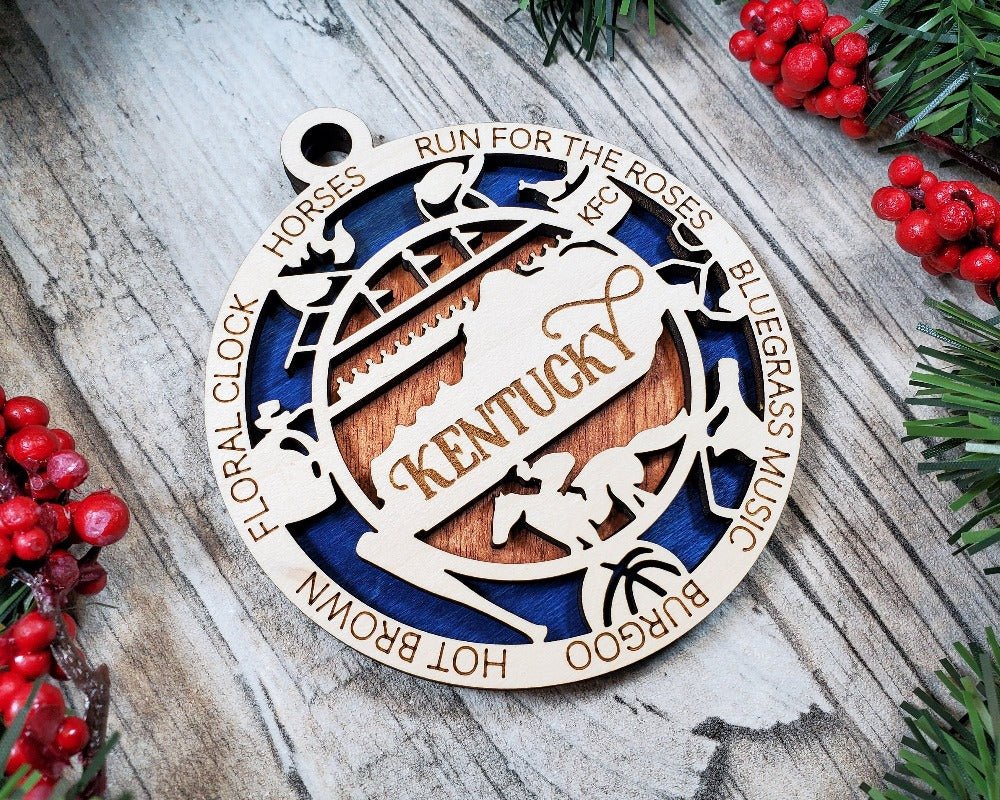 State and USA Ornaments - Everlasting Etchings, LLC