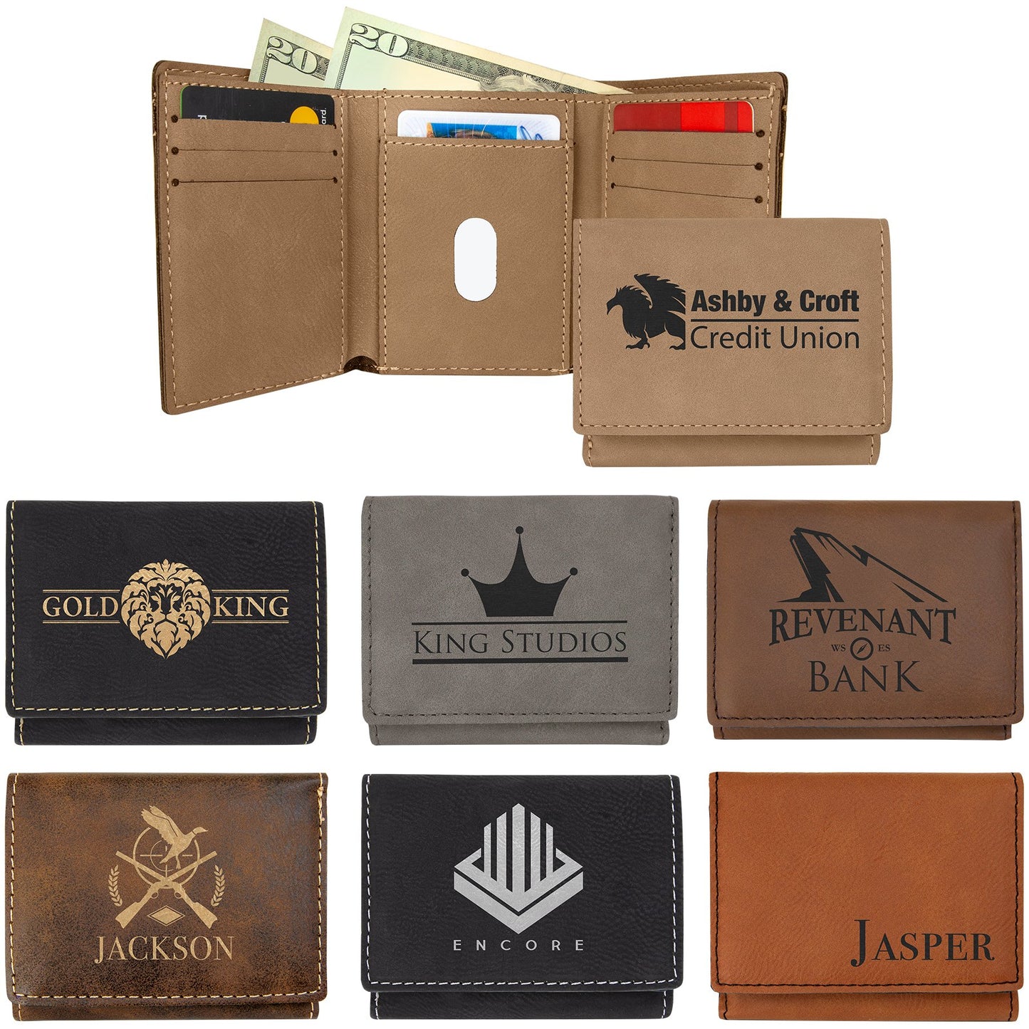 Trifold and Bifold Wallets - Everlasting Etchings, LLC