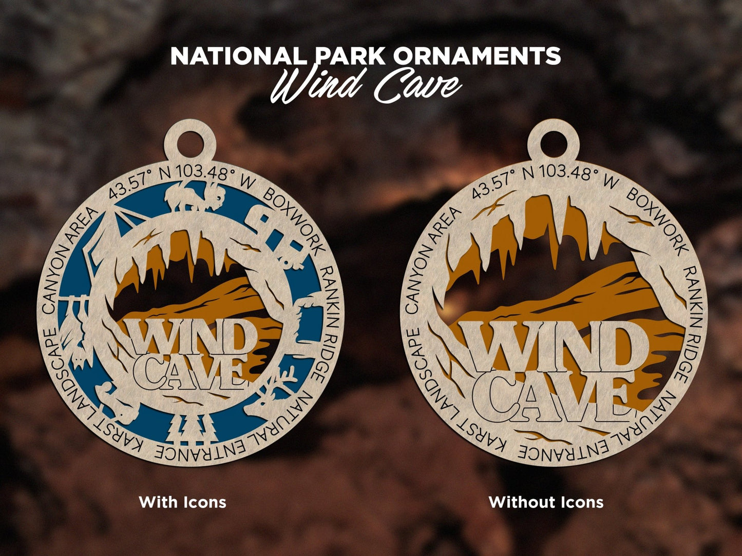 U.S National Park Ornaments - Everlasting Etchings, LLC