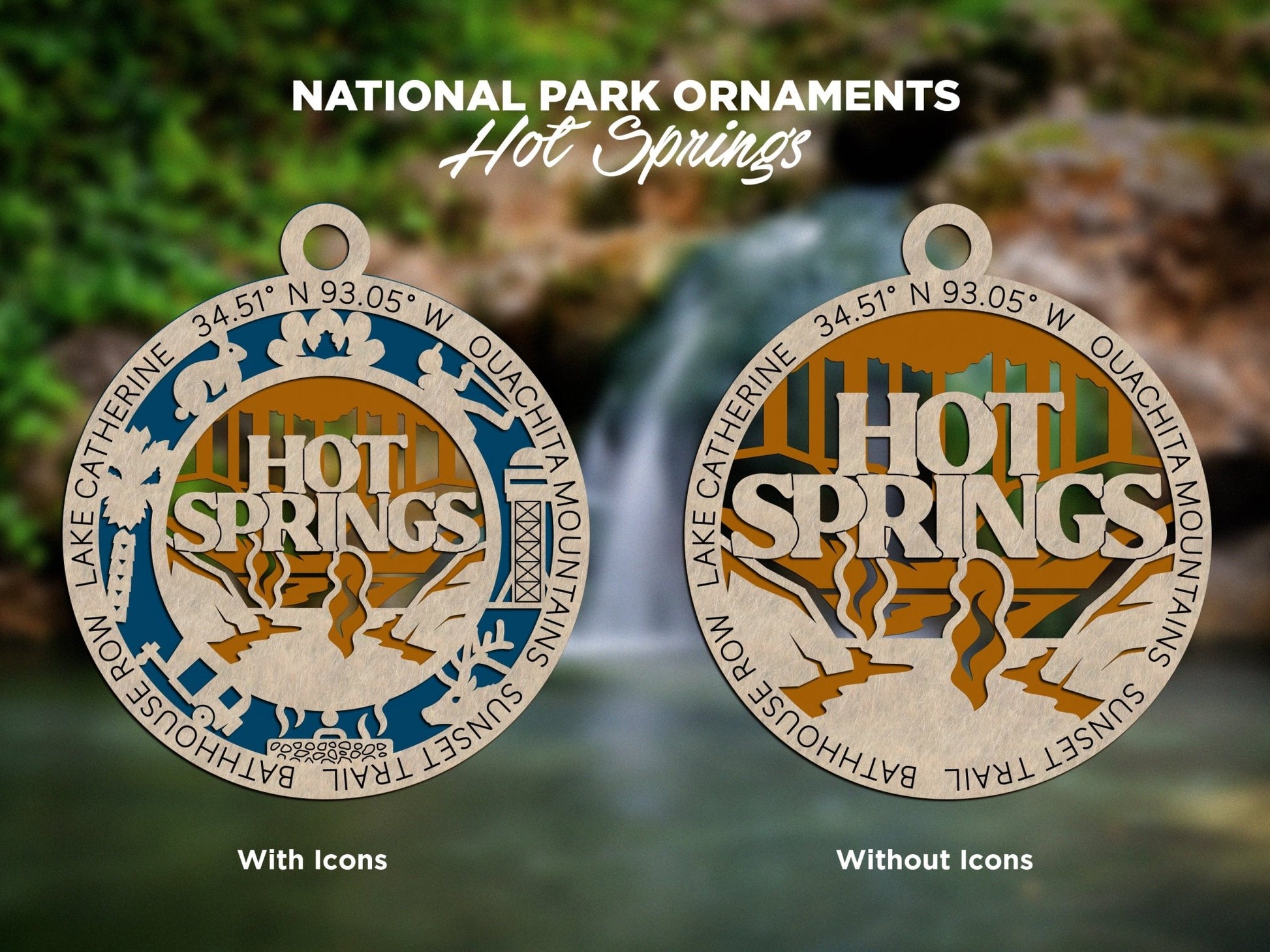U.S National Park Ornaments - Everlasting Etchings, LLC