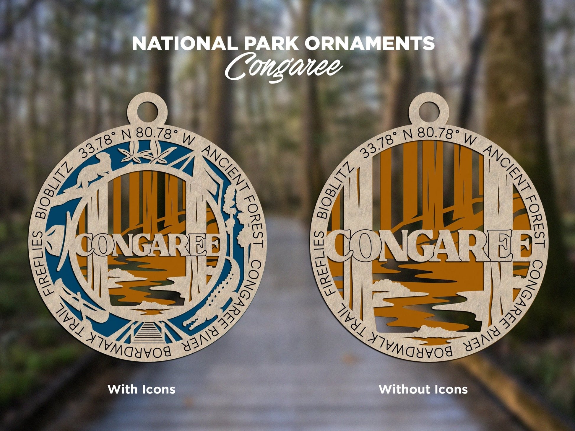 U.S National Park Ornaments - Everlasting Etchings, LLC