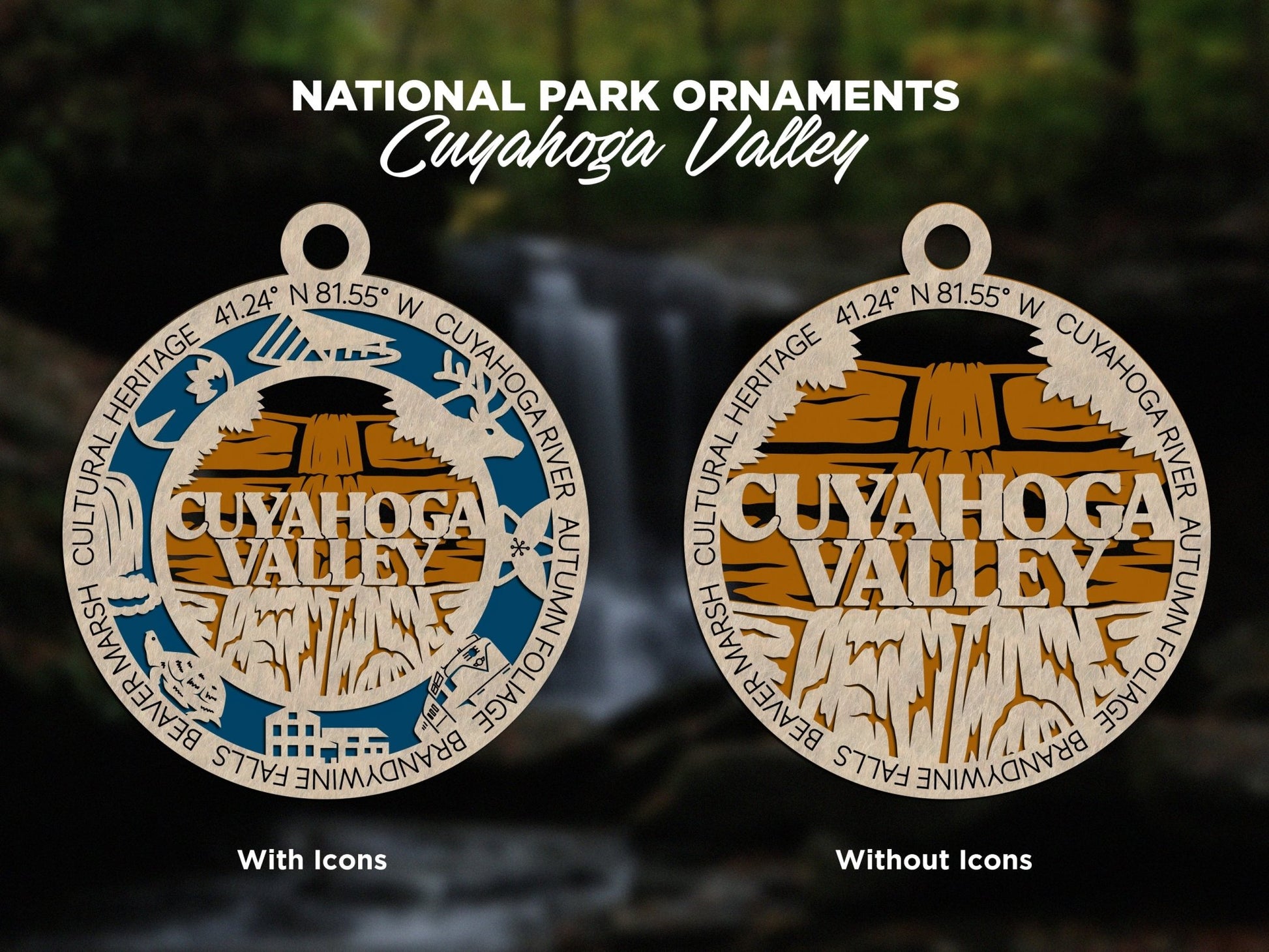 U.S National Park Ornaments - Everlasting Etchings, LLC