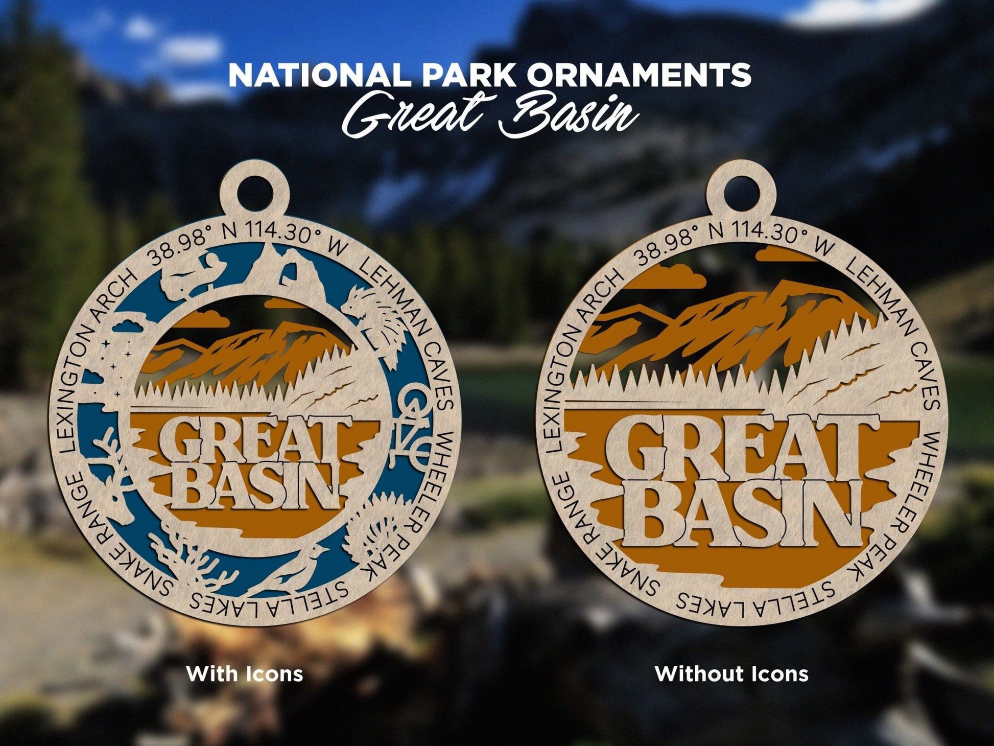 U.S National Park Ornaments - Everlasting Etchings, LLC