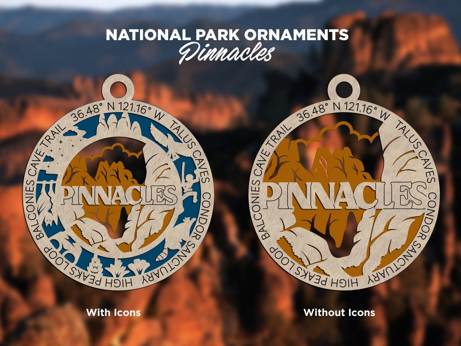 U.S National Park Ornaments - Everlasting Etchings, LLC