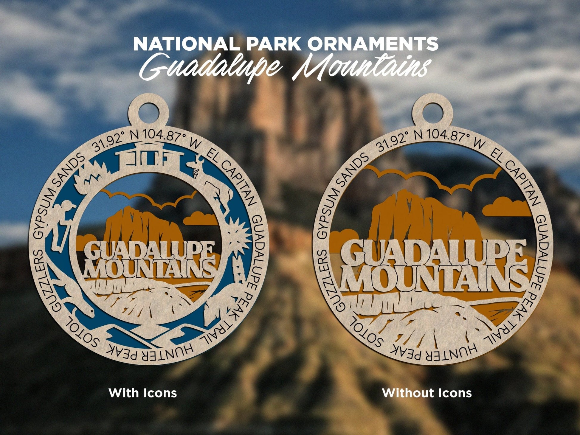 U.S National Park Ornaments - Everlasting Etchings, LLC