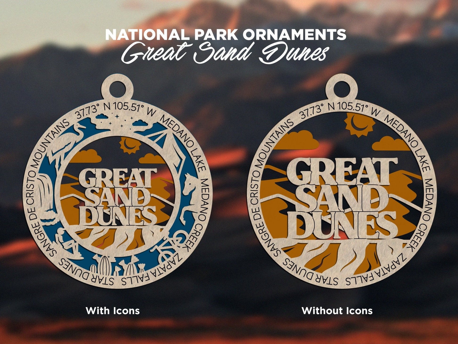 U.S National Park Ornaments - Everlasting Etchings, LLC